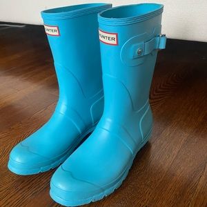Rare Tiffany Blue Hunter Original Waterproof Boots